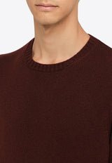 Drumohr Cashmere Pullover Sweater Burgundy D7K103WS/N_DRUMH-395