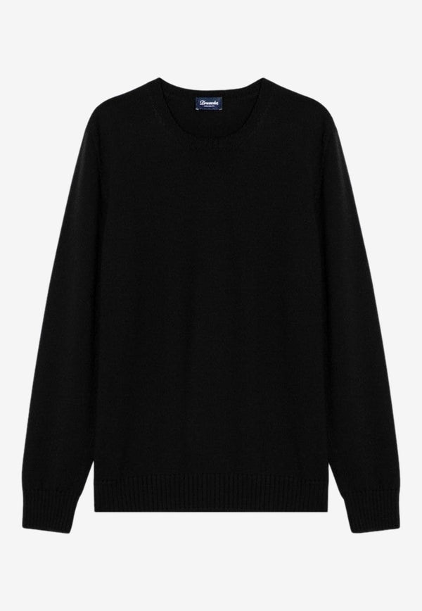 Drumohr Wool Crewneck Sweater Black D7M103WO/P_DRUMH-690