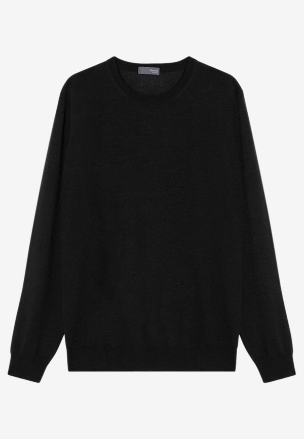 Drumohr Wool Crewneck Sweater Black D7M103WO/P_DRUMH-690