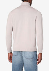 Drumohr Wool High-Neck Sweater Dove D7M104LWO/R_DRUMH-130