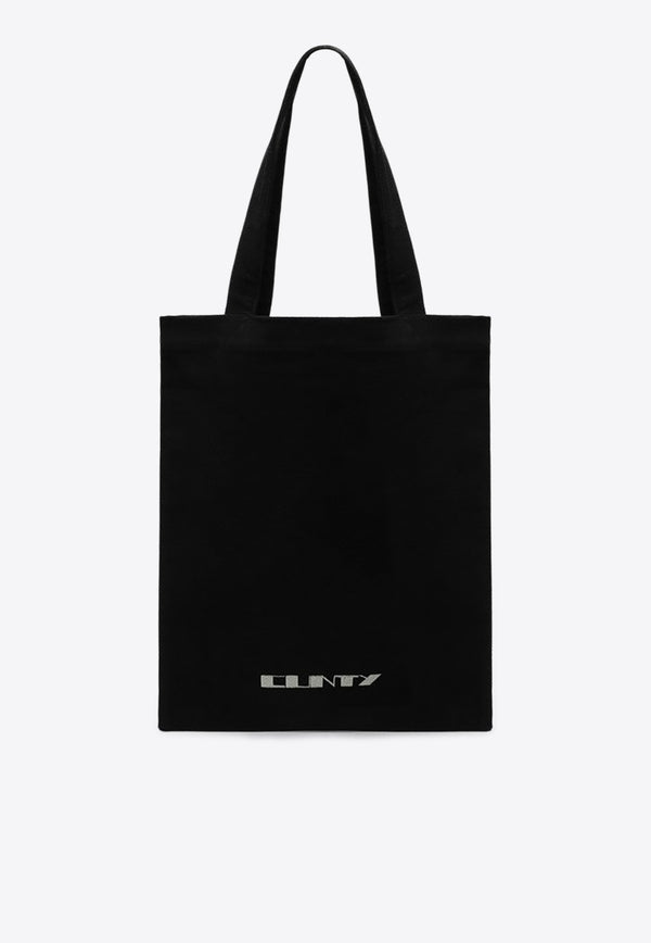 Rick Owens DRKSHDW Logo Canvas Tote Bag Black DA02E7431BMOEM6/R_DARKS-0908