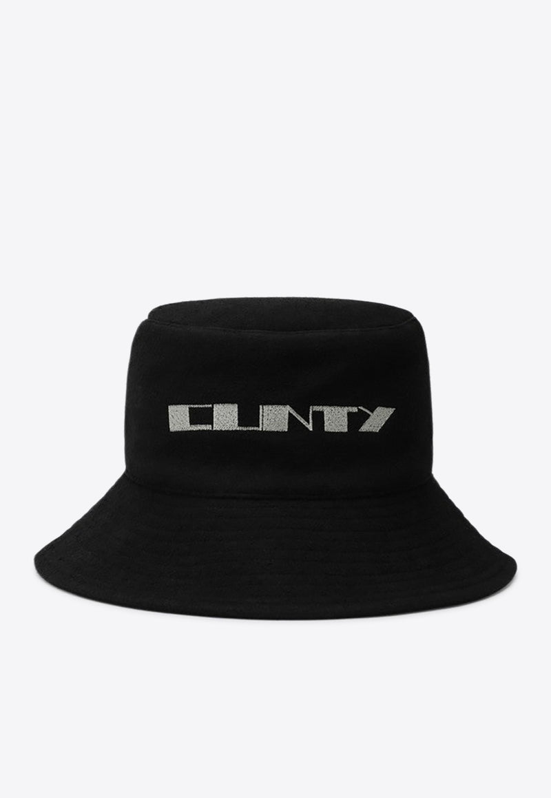 Rick Owens DRKSHDW Logo Bucket Hat Black DA02E7479BMOEM6/R_DARKS-0908