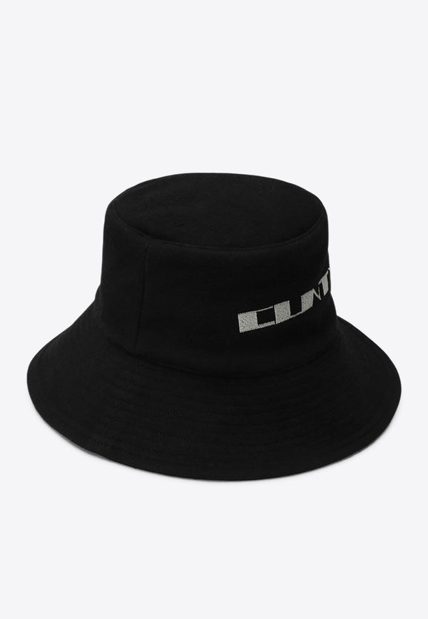 Rick Owens DRKSHDW Logo Bucket Hat Black DA02E7479BMOEM6/R_DARKS-0908