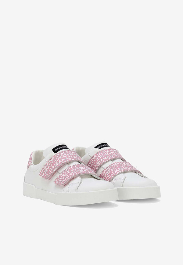 Dolce & Gabbana Kids Girls Portofino Low-Top Sneakers DA5210 AB271 HEXCA White
