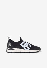 Dolce & Gabbana Kids Boys Logo Slip-On Sneakers DA5274 AU569 8B939 Black