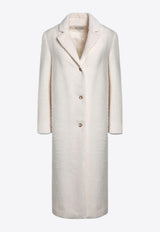 Loulou Studio Danielle Alpaca-Blend Single-Breasted Coat Ivory DANIELLEWO/P_LOULO-IV