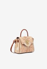 Versace Small La Medusa Raffia Handbag Beige DBFI040 1A11534 2KL2V