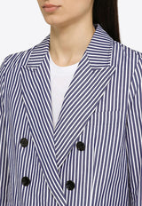 Department 5 Ari Double-Breasted Striped Blazer Blue DC0392TF0232/O_DEPAR-888