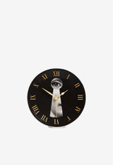Fornasetti Serratura Table Clock Black DCLO03