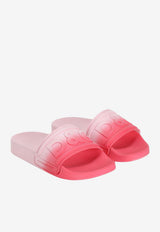 Dolce & Gabbana Kids Girls Ombré Rubber Slides Pink DD0320 A5631 8L171