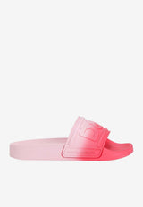 Dolce & Gabbana Kids Girls Ombré Rubber Slides Pink DD0320 A5631 8L171