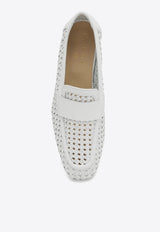 Doucal's Woven Leather Loafers White DD8686MAENUZ246/O_DOUCA-NW00