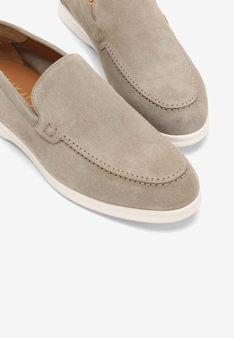 Doucal's Suede Slip-On Loafers DD8705ARTHUY229/O_DOUCA-IC32 Brown