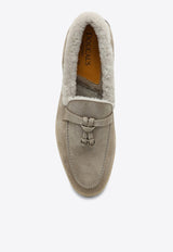 Doucal's Suede and Shearling Loafers Beige DD8733EDO-UM252/P_DOUCA-CC15