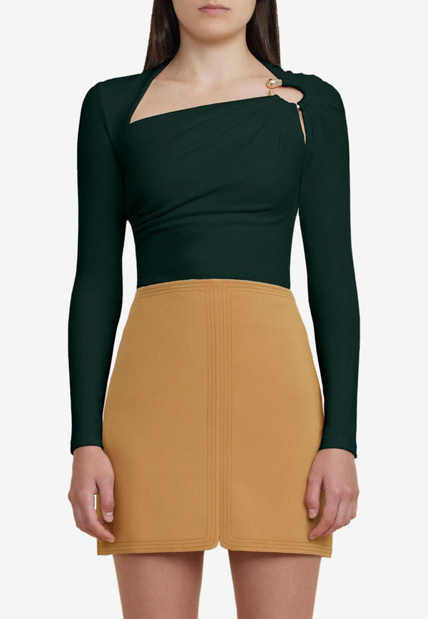 Acler Anderston Asymmetric Top Green