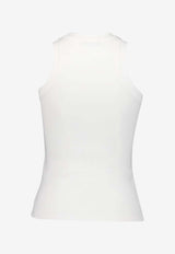 Balmain Retro PB Tank Top  White DF1EB045BC49WHITE