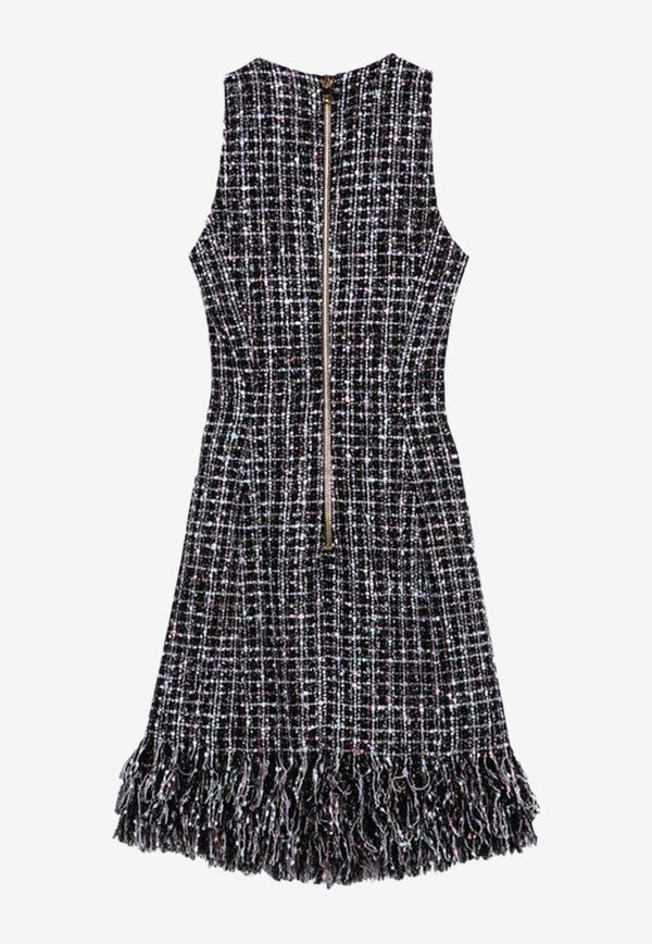 Tweed Fringe Mini Dress