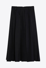 Department 5 Henrique Pleated Midi Skirt Black DG0292TF0165/P_DEPAR-999