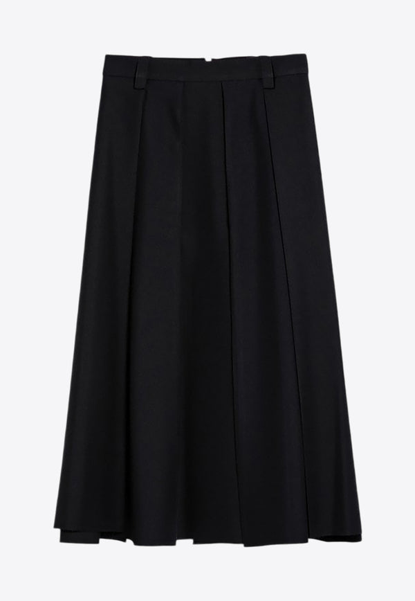 Department 5 Henrique Pleated Midi Skirt Black DG0292TF0165/P_DEPAR-999