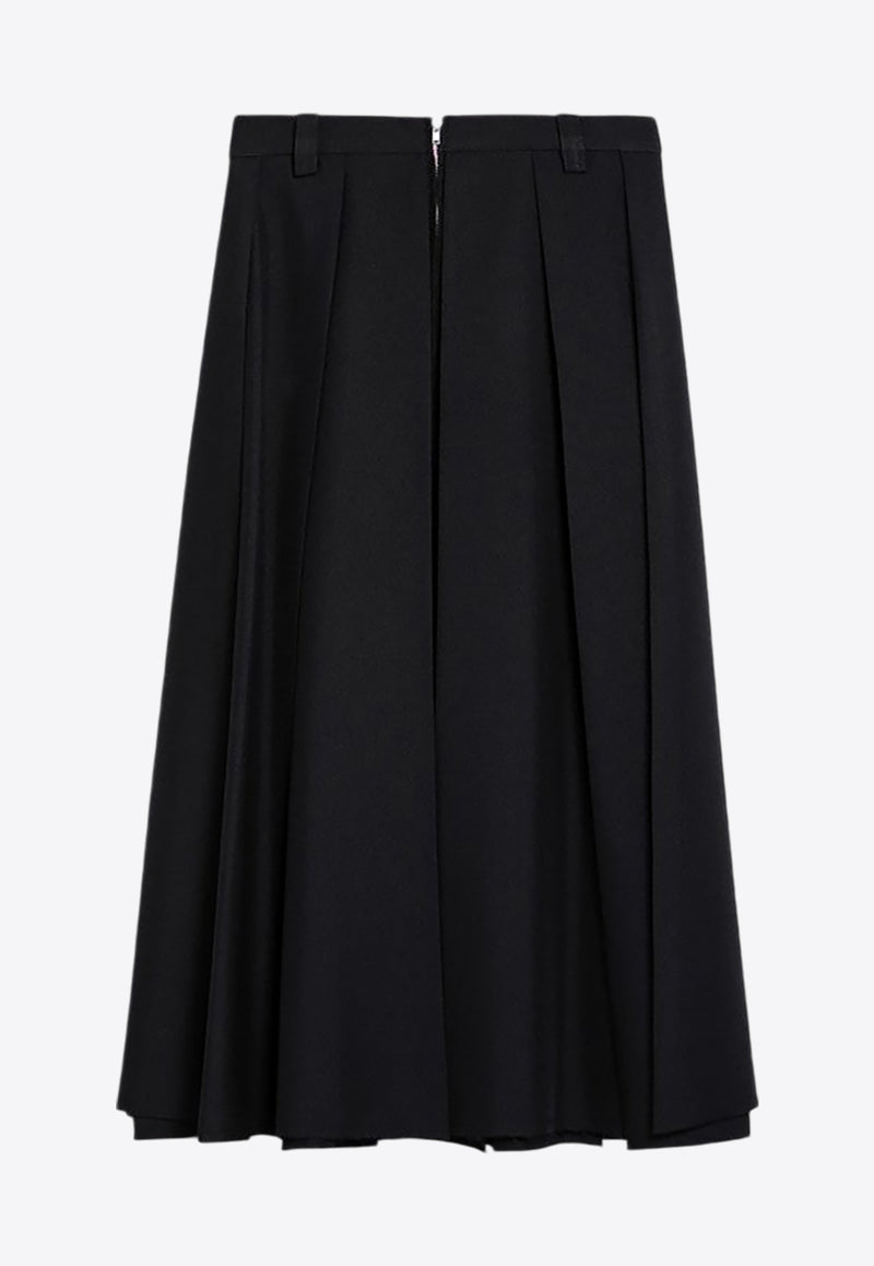 Department 5 Henrique Pleated Midi Skirt Black DG0292TF0165/P_DEPAR-999