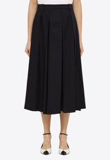 Department 5 Flounced Henrique Midi Skirt Blue DG0292TS0050/O_DEPAR-816