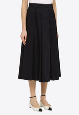 Department 5 Flounced Henrique Midi Skirt Blue DG0292TS0050/O_DEPAR-816