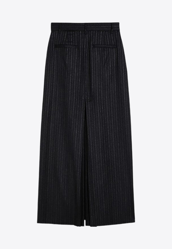 Department 5 Pinstripe Wool-Blend Midi Skirt Gray DG0372TS0167/P_DEPAR-927