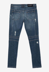 Slim-Fit Biker Jeans