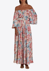 Dahlia Bianca Charlize Floral Maxi Dress Multicolor DHB10107353-104_MULTI COLO