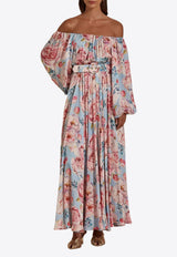 Dahlia Bianca Charlize Floral Maxi Dress Multicolor DHB10107353-104_MULTI COLO