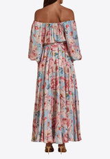 Dahlia Bianca Charlize Floral Maxi Dress Multicolor DHB10107353-104_MULTI COLO