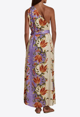 Dahlia Bianca Jolie Floral Maxi Dresses Multicolor DHB10107438-104_MULTI COLO