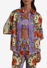 Dahlia Bianca Kendall Short-Sleeved Floral Shirt Multicolor DHB10107452-104_MULTI COLO