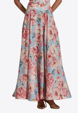 Dahlia Bianca Tamina Floral Maxi Skirt Multicolor DHB10107453-104_MULTI COLO