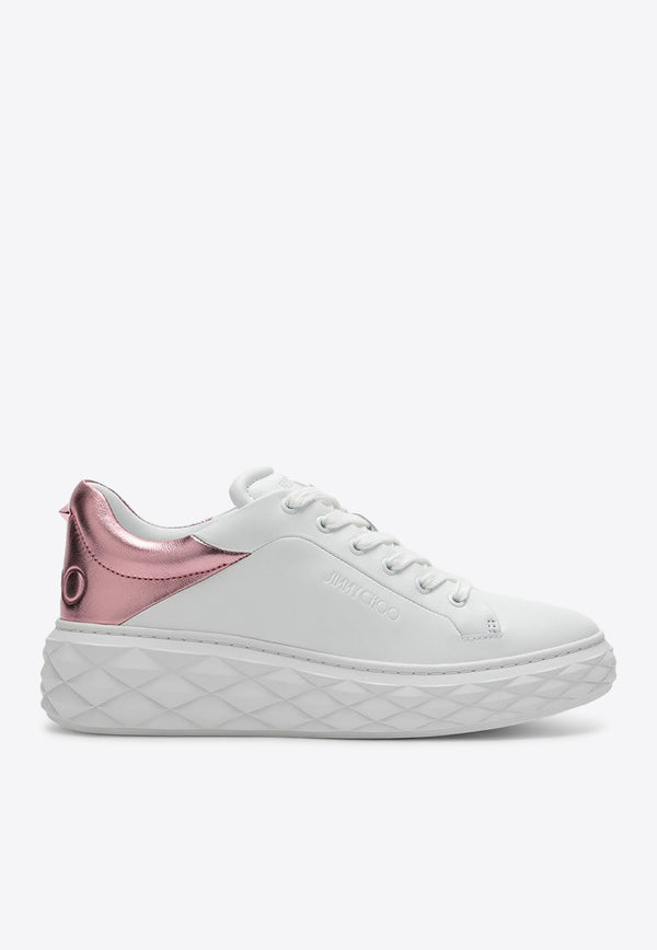 Jimmy Choo Diamond Maxi/F II Low-Top Sneakers DIAMONDMAXIFIIBFB/P_JIMCH-WP White