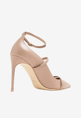 Malone Souliers Diaz 90 Leather Pumps Beige DIAZ 90-6 DOVE/DOVE