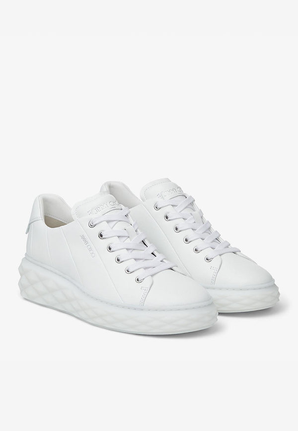 Jimmy Choo Diamond Light Maxi Low-Top Sneakers DIMONDLGHTMAXFRXN V WHITE/WHITE