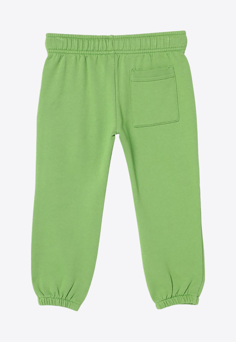 Acne Studios Kids Boys Face Patch Track Pants Green DK0011CO/P_ACNE-DOB