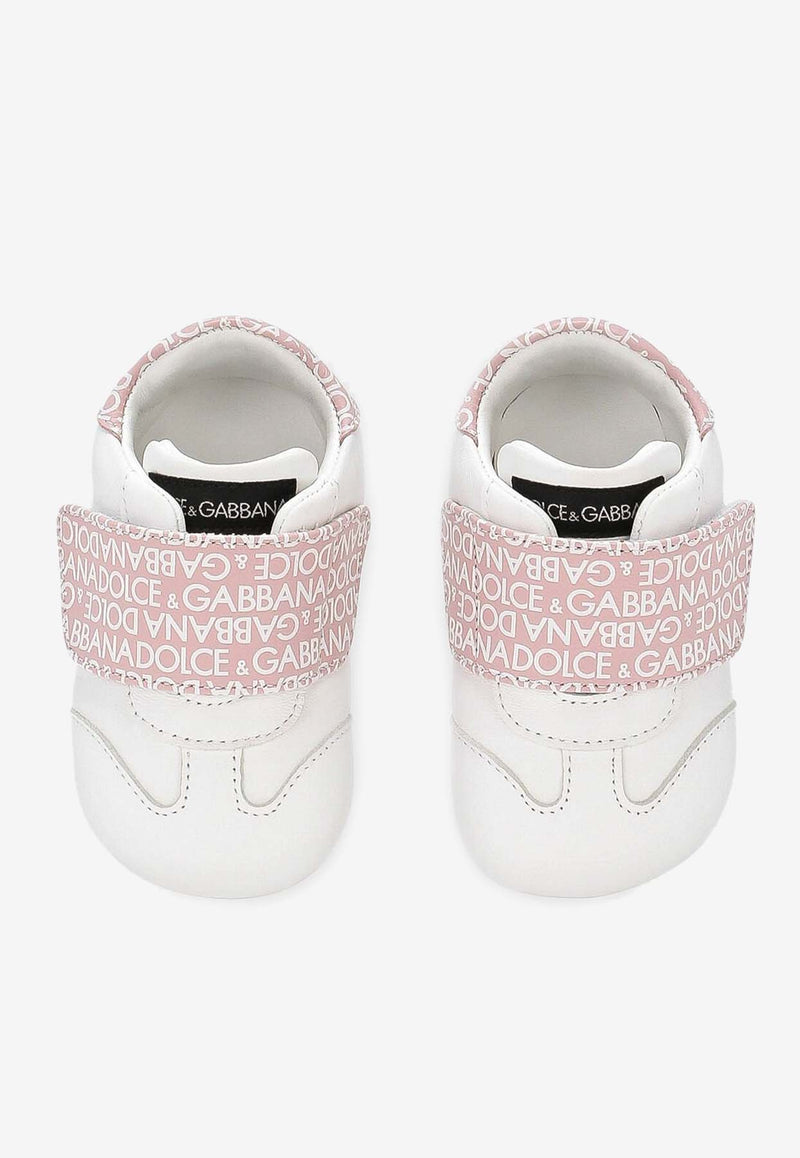 Dolce & Gabbana Kids Baby Boys Nappa Leather Sneakers DK0117 AC516 HEXCA White