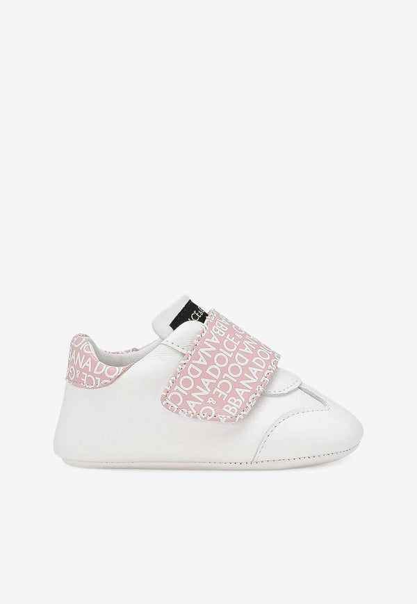 Dolce & Gabbana Kids Baby Boys Nappa Leather Sneakers DK0117 AC516 HEXCA White
