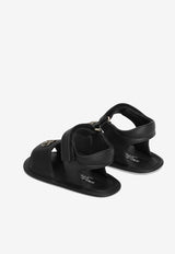 Dolce & Gabbana Kids Baby Girls Leather Sandals DK0157 AB793 80650 Black