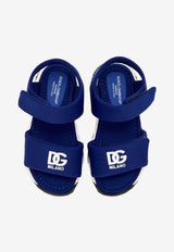 Dolce & Gabbana Kids Boys DG Logo Sandals Blue DL0091 AM189 80623