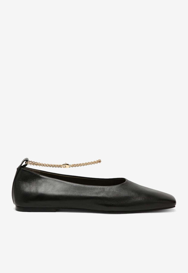 Maria Luca Augusta Leather Ballet Flats Black DL35020A19060/O_MARIL-999