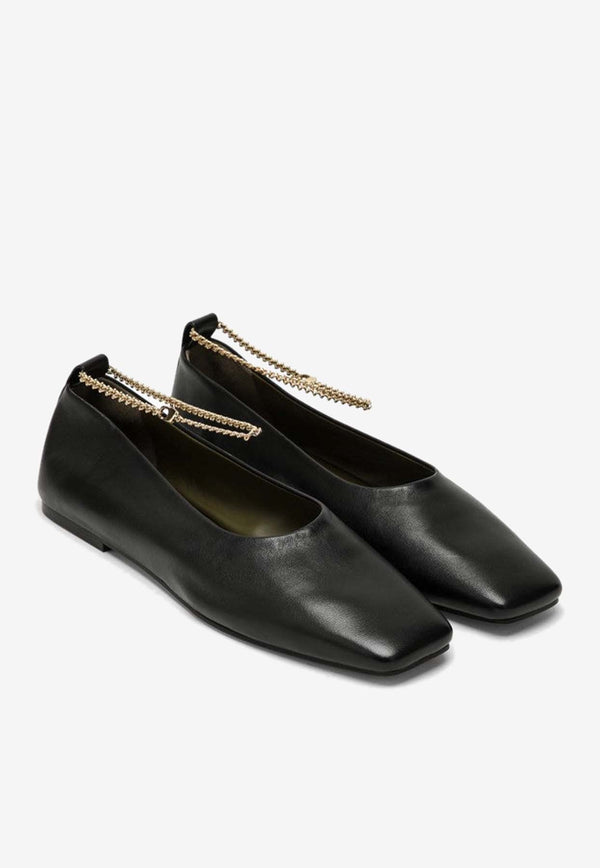 Maria Luca Augusta Leather Ballet Flats Black DL35020A19060/O_MARIL-999