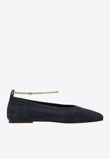 MARIA LUCA Augusta Denim Ballet Flats Blue DL35020D19040/Q_MARIL-731