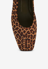 Maria Luca Augusta Leopard Print Ballet Flats Brown DL37002A18050/O_MARIL-A025