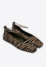 MARIA LUCA Augusta Zebra Print Ballet Flats Beige DL37002A20020/P_MARIL-999-B