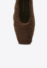 MARIA LUCA Teddy Augusta Shearling Ballet Flats Brown DL41002A20051/P_MARIL-502