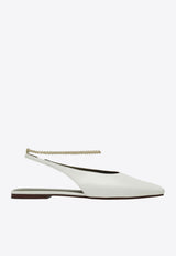 MARIA LUCA Augusta Slingback Flats White DL44003A21004/Q_MARIL-102