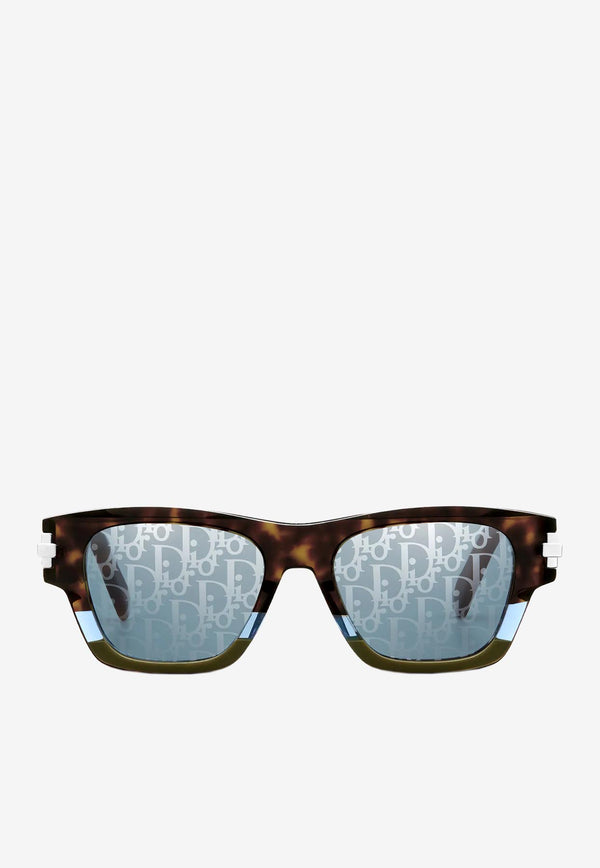 Dior Homme DiorBlackSuit XL S2U Rectangle Sunglasses DM40075UBROWN MULTI